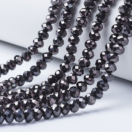 Electroplate Transparent Glass Beads Strands LS-EGLA-A034-T8mm-UA08-1