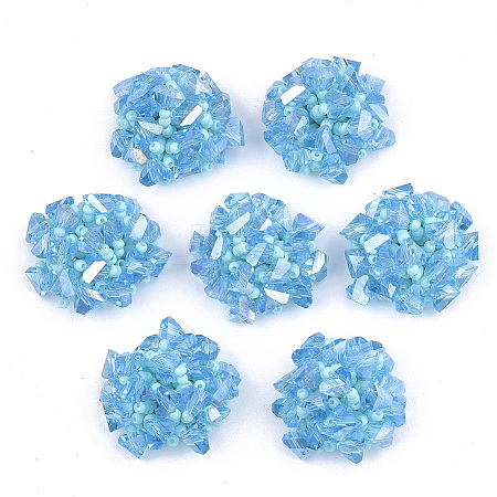 Glass Beads Cabochons FIND-T044-25B-1
