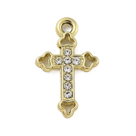 Alloy Rhinestone Pendants PALLOY-P308-04KCG-1