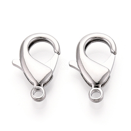 Brass Lobster Claw Clasps KK-YW0004-01E-P-1