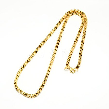 304 Stainless Steel Venetian Chain Necklace Making X-STAS-A028-N031G-1