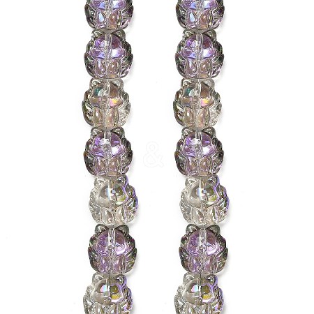 Electroplate Glass Bead Strands EGLA-H110-01HR-04-1