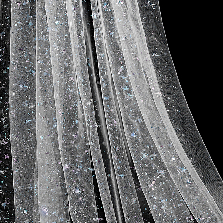 Star Pattern Nylon Fabric DIY-PH0038-37D-1
