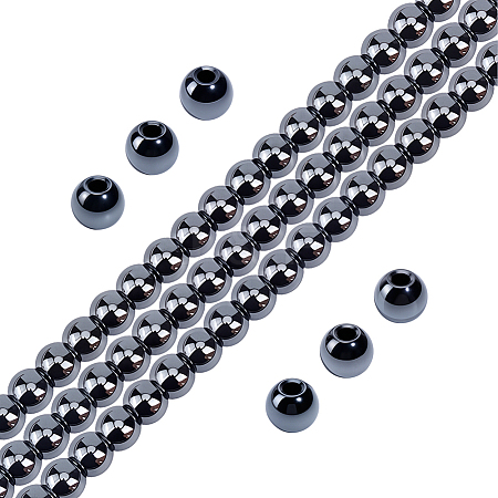 1 Strand Electroplated Synthetic Non-Magnetic Hematite Beads Strands G-PA0002-42B-1