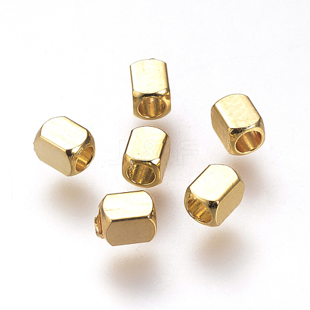 Brass Spacer Beads KK-T016-14G-1