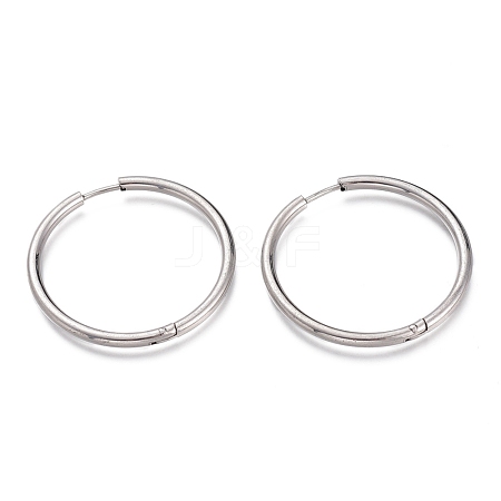 Tarnish Resistant 201 Stainless Steel Huggie Hoop Earrings EJEW-O095-02E-1