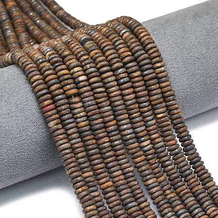 Frosted Natural Bronzite Beads Strands G-K389-C23-01-1