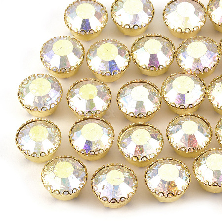 Sew On Rhinestone RB-T007-SS35-01G-1