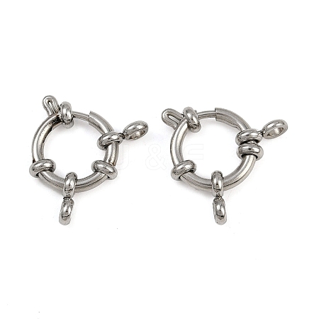 304 Stainless Steel Spring Ring Clasps STAS-B095-03P-02-1