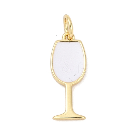 Brass Enamel Pendants KK-U062-02B-01-1