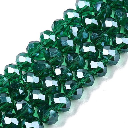 Electroplate Glass Beads Strands EGLA-A044-T8mm-A18-1