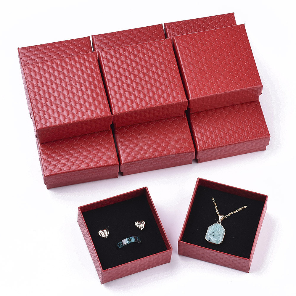 Red Cardboard Jewelry Gift Boxes at Jaclyn Greenway blog