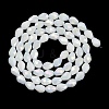 Opaque Solid Color Electroplate Glass Beads Strands EGLA-N013-P10mm-B02-2
