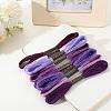 8 Skeins 8 Colors 6-Ply Polyester Embroidery Floss OCOR-CY0002-09E-7