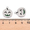 Halloween Theme Rack Plating Luminous Alloy Enamel Pendants ENAM-N056-229P-5