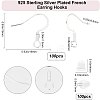100Pcs Brass French Earring Hooks KK-BBC0015-45B-2