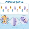 40Pcs 4 Styles Opaque Resin Cabochons FIND-SC0003-73-3
