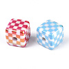 UV Plating Opaque Acrylic Beads X1-OACR-T028-71-2