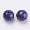 Spray Painted Acrylic Beads MACR-Q154-16mm-007-3