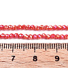 Transparent Electroplate Glass Beads Strands EGLA-H107-01A-B04-4
