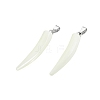 Natural Trochid Shell/Trochus Shell Pendants SSHEL-G024-04A-1