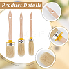 3Pcs 3 Styles PET Paint Brush AJEW-GF0012-86A-6