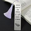 Fingerinspire 2Pcs 2 Style Stainless Steel Bookmarks AJEW-FG0001-58B-5