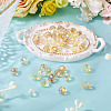 50Pcs 5 Colors Electroplate Transparent Glass Beads GLAA-TA0003-47A-5