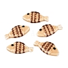 Hand Painted Fish Shaped Porcelain Beads PORC-N013-06E-1