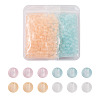 800Pcs 4 Colors Transparent Acrylic Beads FACR-TA0001-03-7