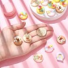 50Pcs 5 Styles Opaque Resin Cabochons RESI-CJ0002-84-4