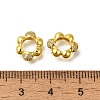 Rack Plating Brass Micro Pave Cubic Zirconia European Beads KK-F883-06G-3