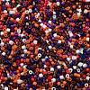 Baking Paint Glass Seed Beads SEED-S042-05B-49-3