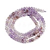 Natural Purple Phantom Quartz Purple Lodolite Quartz Beads Strands G-B175-A22-3x4mm-4