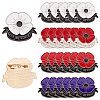 24Pcs 4 Colors Lest We Forget Poppy Enamel Broochs JEWB-GA0001-50-1