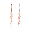 Simple Stainless Steel Mama Dangle Earrings for Mother's Day QW8429-6-1