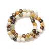 Natural Xiuyan Jade Bead Strands G-P075-39-8mm-4