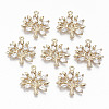 Brass Micro Pave Cubic Zirconia Pendants X-KK-S359-020A-RS-1