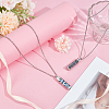 2Pcs 2 Styles Anti-Tarnish Stainless Steel Mini Hollow Column Perfume Bottle Necklaces NJEW-DR0001-02B-4