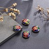 Chinese Style Alloy Enamel Beads ENAM-P160-11B-G-10