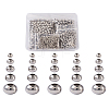 Mega Pet Round 304 Stainless Steel Beads STAS-MP0001-01P-25