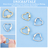 4Pcs 2 Colors Brass Screw Carabiner Lock Charms KK-UN0001-99-5