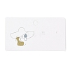 Rectangle Cardboard Earring Display Cards CDIS-P004-01-1