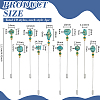 10Pcs Brass Brooches AJEW-PH01694-2
