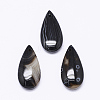 Natural Black Agate Pendants X-G-K178-26D-1