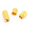 Brass Capsule Lace Lock Buckles KK-WH0038-06G-1