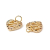 Brass Micro Pave Cubic Zirconia Pendants KK-E068-VC005-02-3