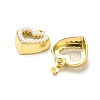 Rack Plating Brass with Plastic Pearl Pendants KK-L210-009G-2