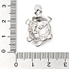 304 Stainless Steel Pendant Rhinestone Setting STAS-I310-08P-3