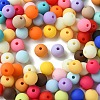 8 Colors Opaque Frosted Acrylic Beads MACR-CJ0001-79-8